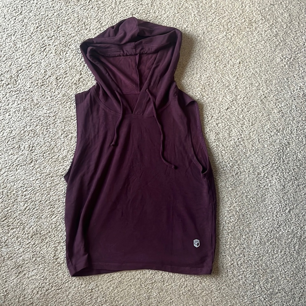 Born Primitive cut off hooded shirt